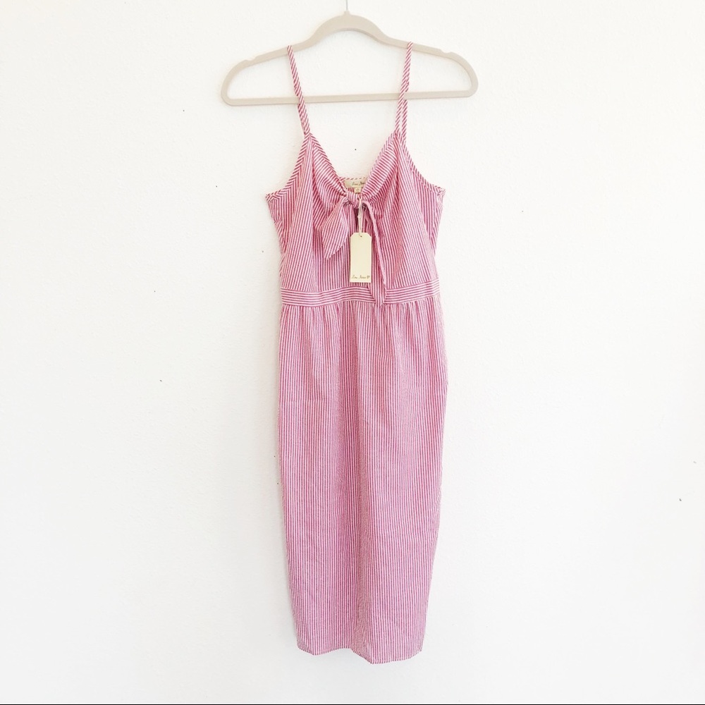 Love Notes Medium Red and White Striped Dress